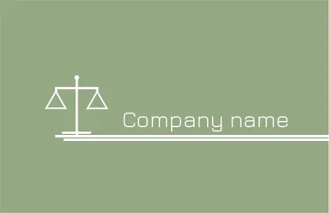 Lawyer's business card template