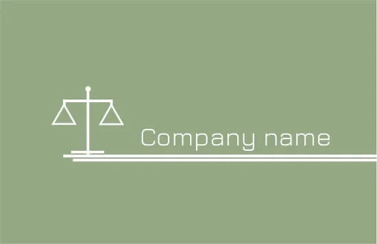 Lawyer's business card template
