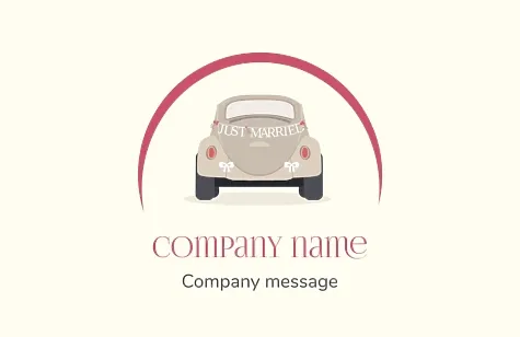 Wedding Car Rental Business Card Template