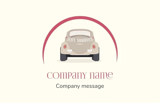 Wedding Car Rental Business Card Template