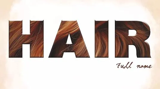 Hairdresser's business card template