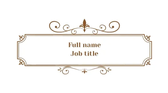 Blacksmith's business card Template