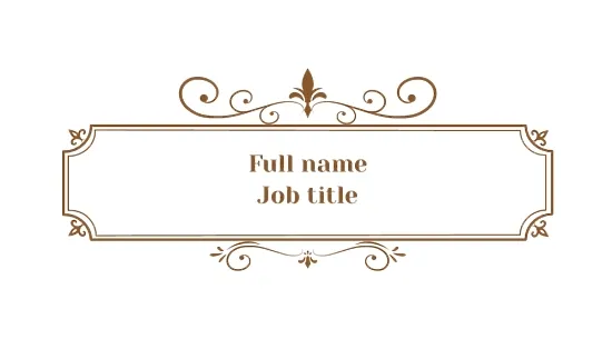 Blacksmith's business card Template