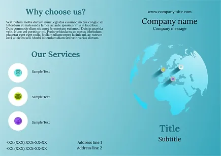 International company booklet template