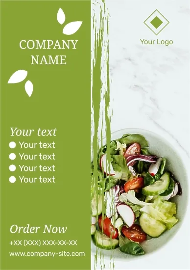Eco products store poster template