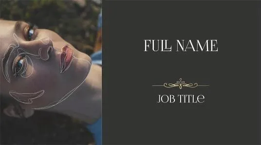 Cosmetologist's business card template