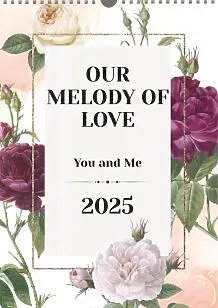Calendar template for lovers