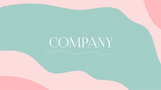 Elegant business card template with abstract background