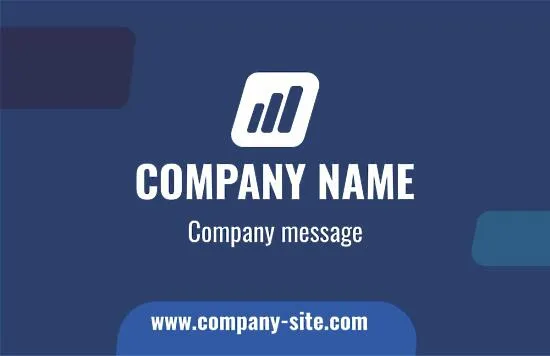 Template for a universal strict business card