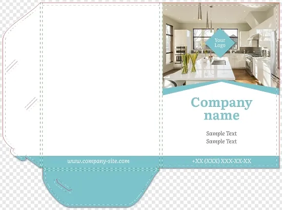 Realtor's Paper Folder Template