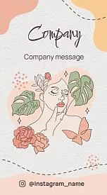 Cosmetic clinic business card template
