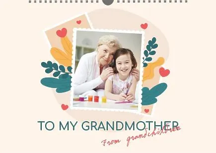 Calendar template for Grandma