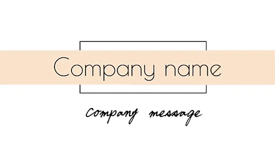 Abstract corporate business card template