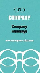 Oculist's business card template 
