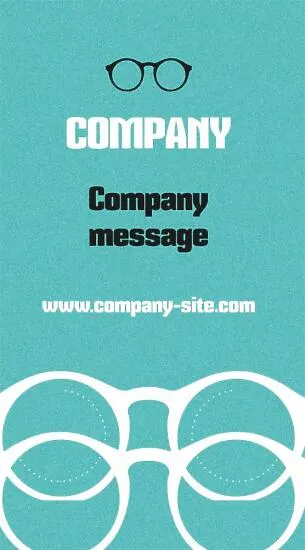 Oculist's business card template 