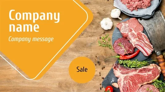 Restaurant business card template