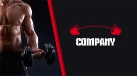 Gym business card Template