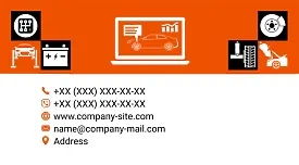 Car service business card template