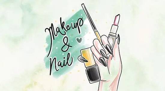 Manicure master's business card template