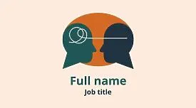 Psychologist's business card template