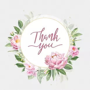 Thank you sticker template