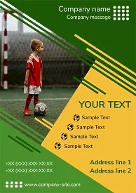 Children's Football school poster template