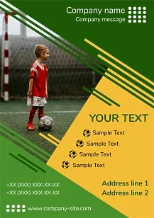 Children's Football school poster template