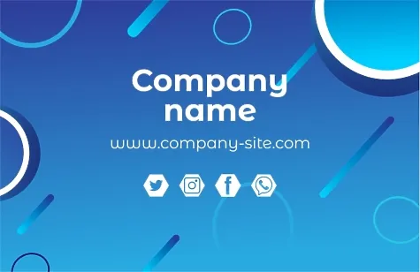 Stylish abstract business card template 