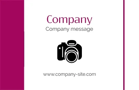 Photo store business card template