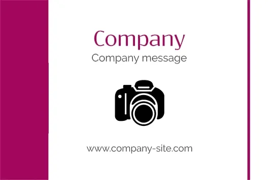 Photo store business card template