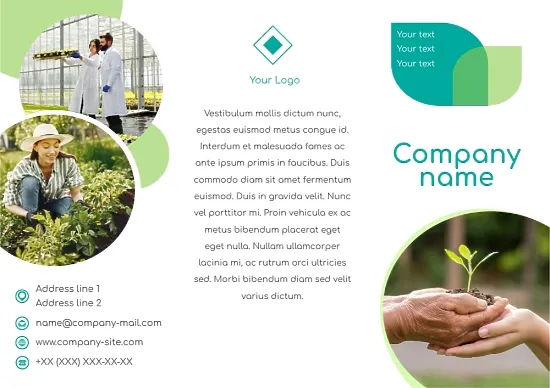 Template of the greenhouse economy booklet