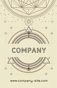 Esoteric business card template 