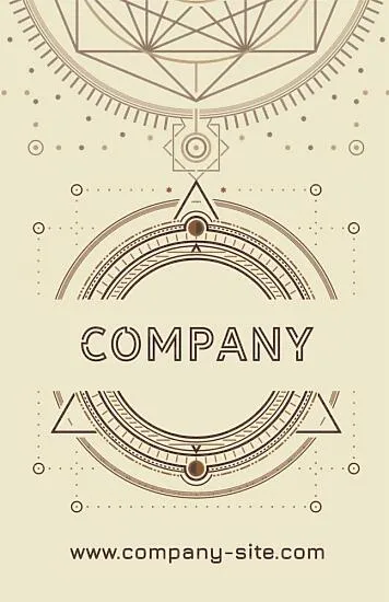 Esoteric business card template 