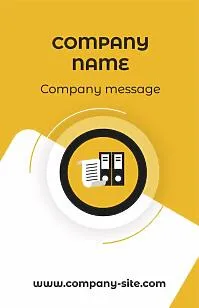 Accountant's business card template