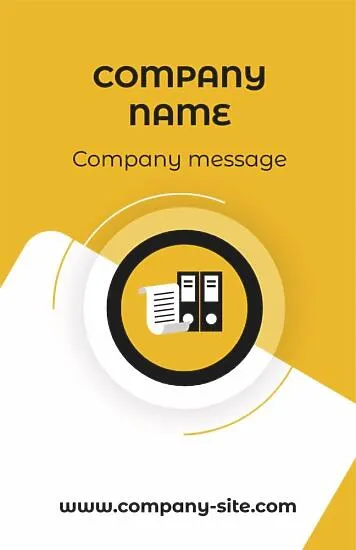 Accountant's business card template