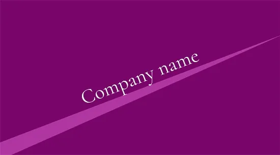 Template for a simple abstract business card
