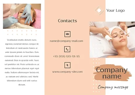 Beauty salon booklet template