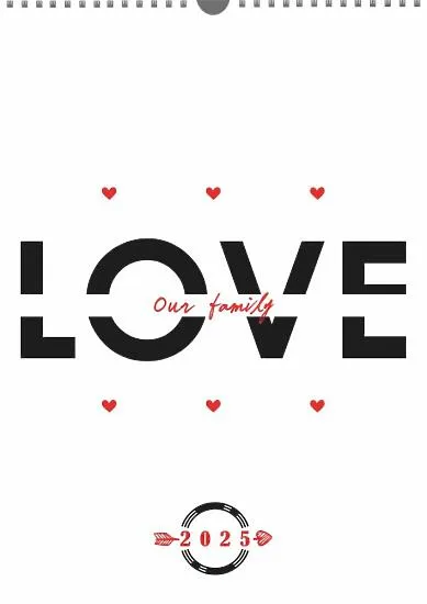 Our Family Calendar template
