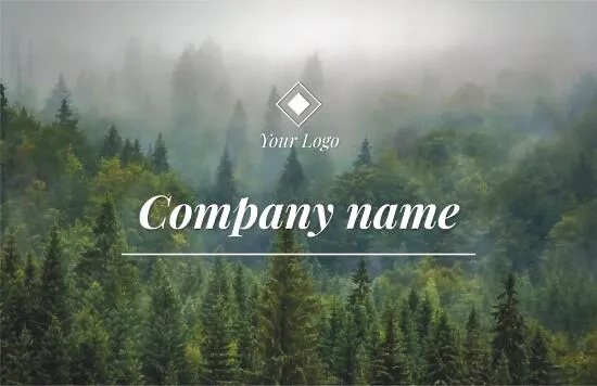 Forester's business card template