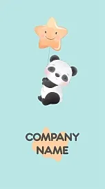 Children's business card template