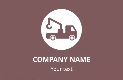 Tow truck business card template
