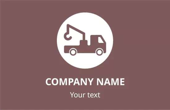 Tow truck business card template