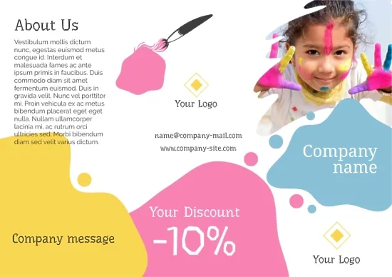 Children's Art Studio booklet template