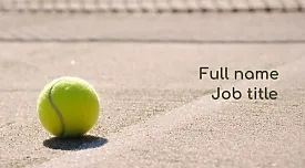 Tennis Club business card template