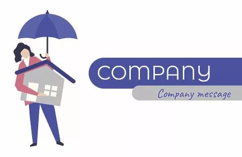 Insurance agent's business card template