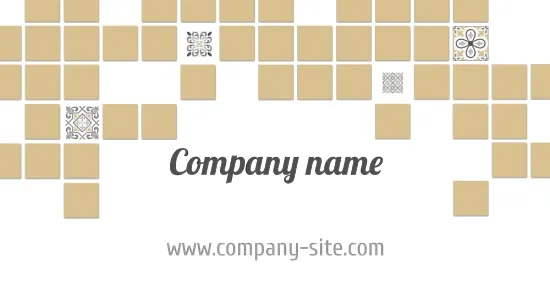 Tile Maker's business card template