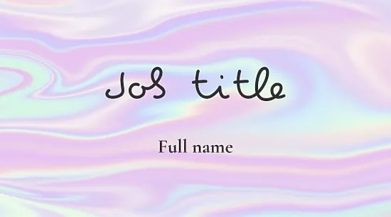 Beauty salon business card template