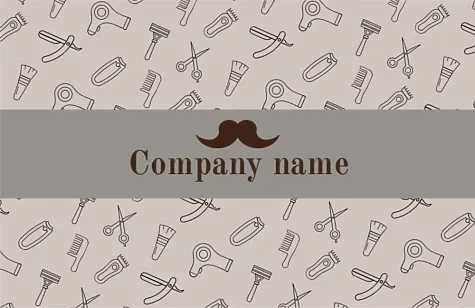 Hairdresser's business card template
