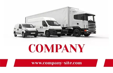 Logistics company business card template