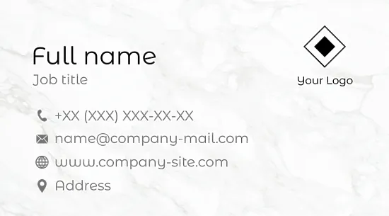Tombstone Manufacturer's business Card Template